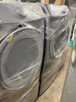 Samsung washer and dryer front load  stainless steel