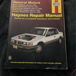 GM Haynes Repair Manual Skylark/Grand Am Etc