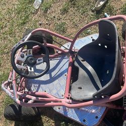 you gotta change tires kids cart Red with a little bit of silver on it you gotta change tires