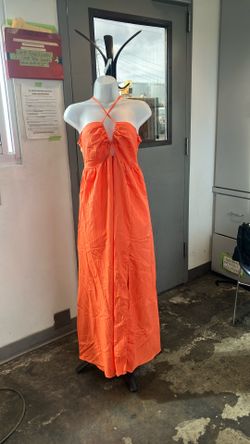 Brand New Orange Summer Dress Size Small But It’s Really Stretchy