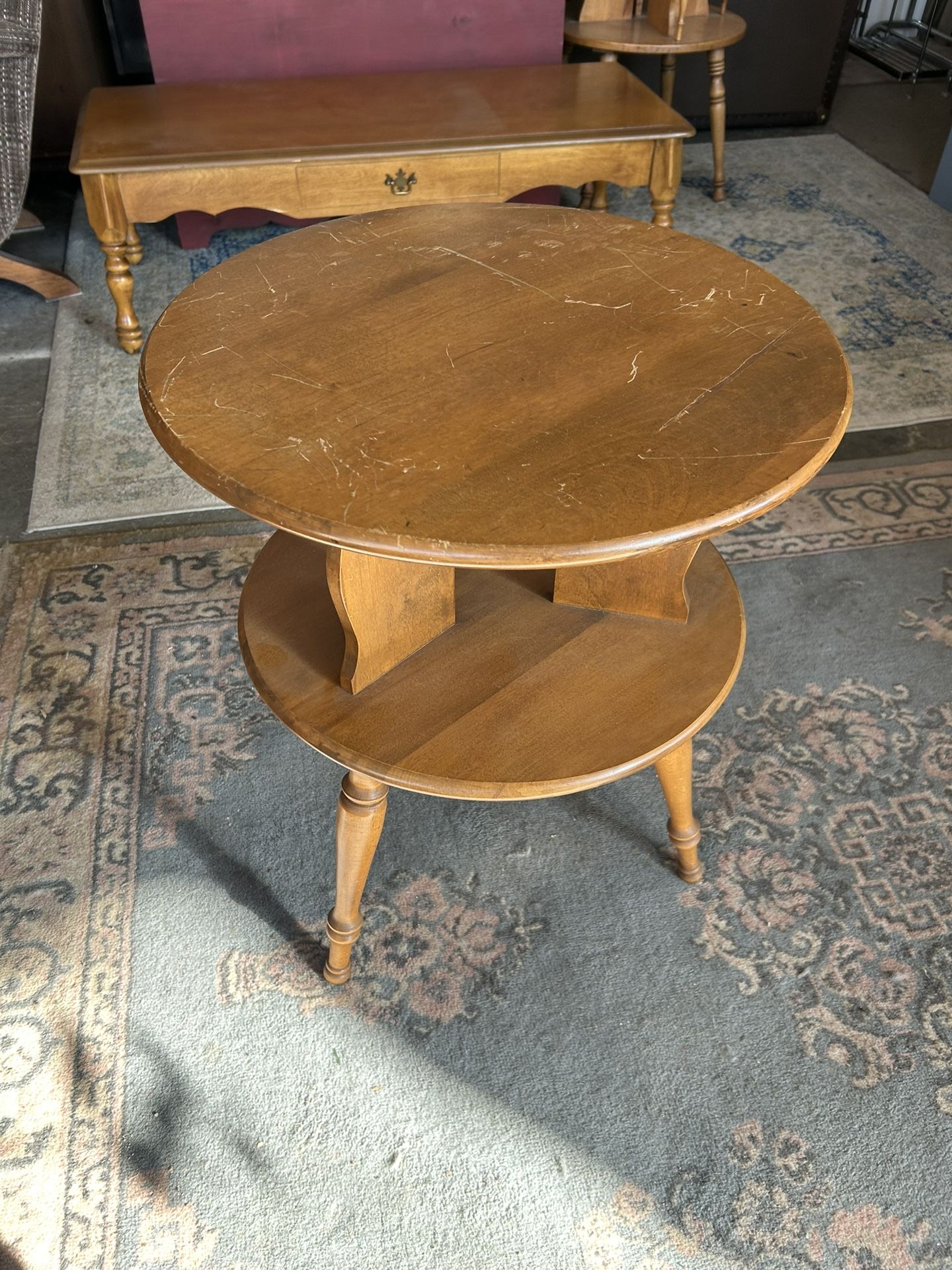Vintage Small Round Table