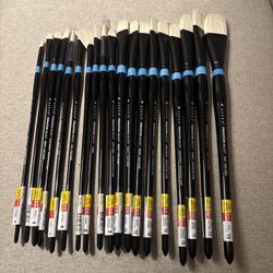 Princeton Aspen Long Handle Oil Paint Brushes - Lot Of 19 Brand New