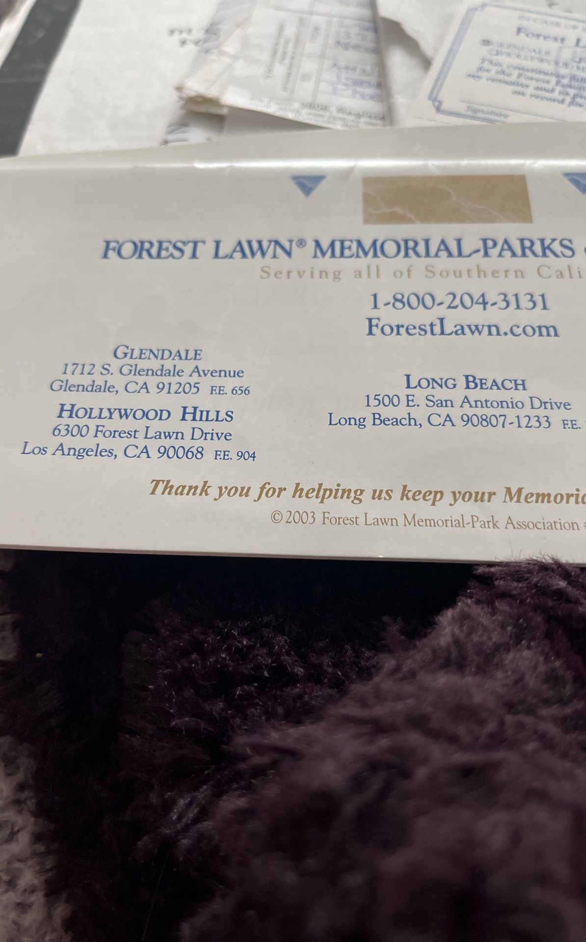 Forrest Lawn Glendale,Ca