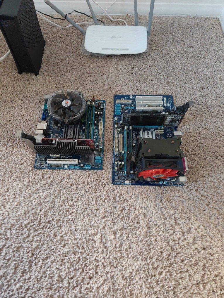 Motherboard, CPU, and GPU.