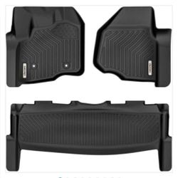 Floor Mats for 2012-2016 Ford F-250/F-350/F-450 SuperCrew/Crew Cab, Black TPE All-Weather Guard Liner Set

Brand New
$105
