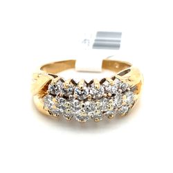 14k Diamond Ring 5.3g 1ctw Size 6 1/2  127497 1