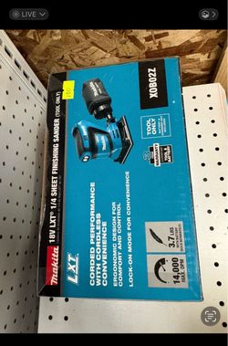 Makita new 1/4” sander 18v
