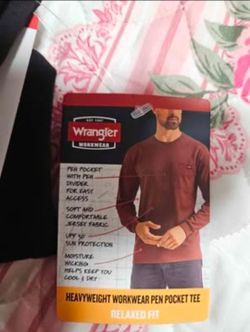 Men's wrangler long sleeve work shirts