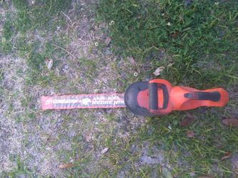 Black and Decker he'd get,no battery