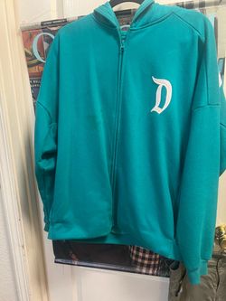 Disney Women's Teal Full Zip Hooded Hoodie Logo Sweatshirt, Size XL, slightly stained