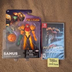 Nintendo Switch Metroid Prime Remastered + Samus Action Figure 