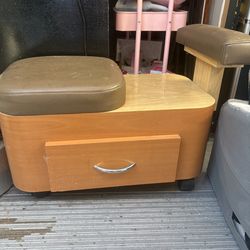 Wood Pedicure Spa Seat w/ Storage