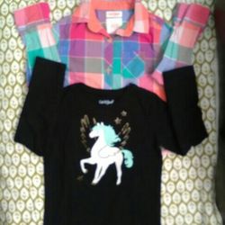 Girls Size XS (4/5) Long Sleeve Shirts