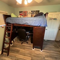 Loft Bed With Built In Desk And Dresser