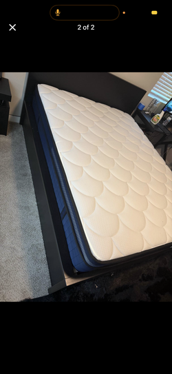 Queen size bed and frame