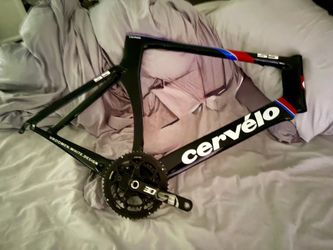 2012 Cervélo S5 Team Carbon Aero Road Frame & Crankset - Size 54-55