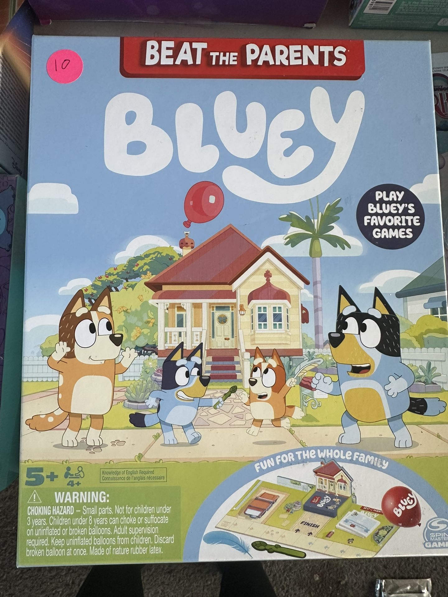 Bluey beat the parents board game