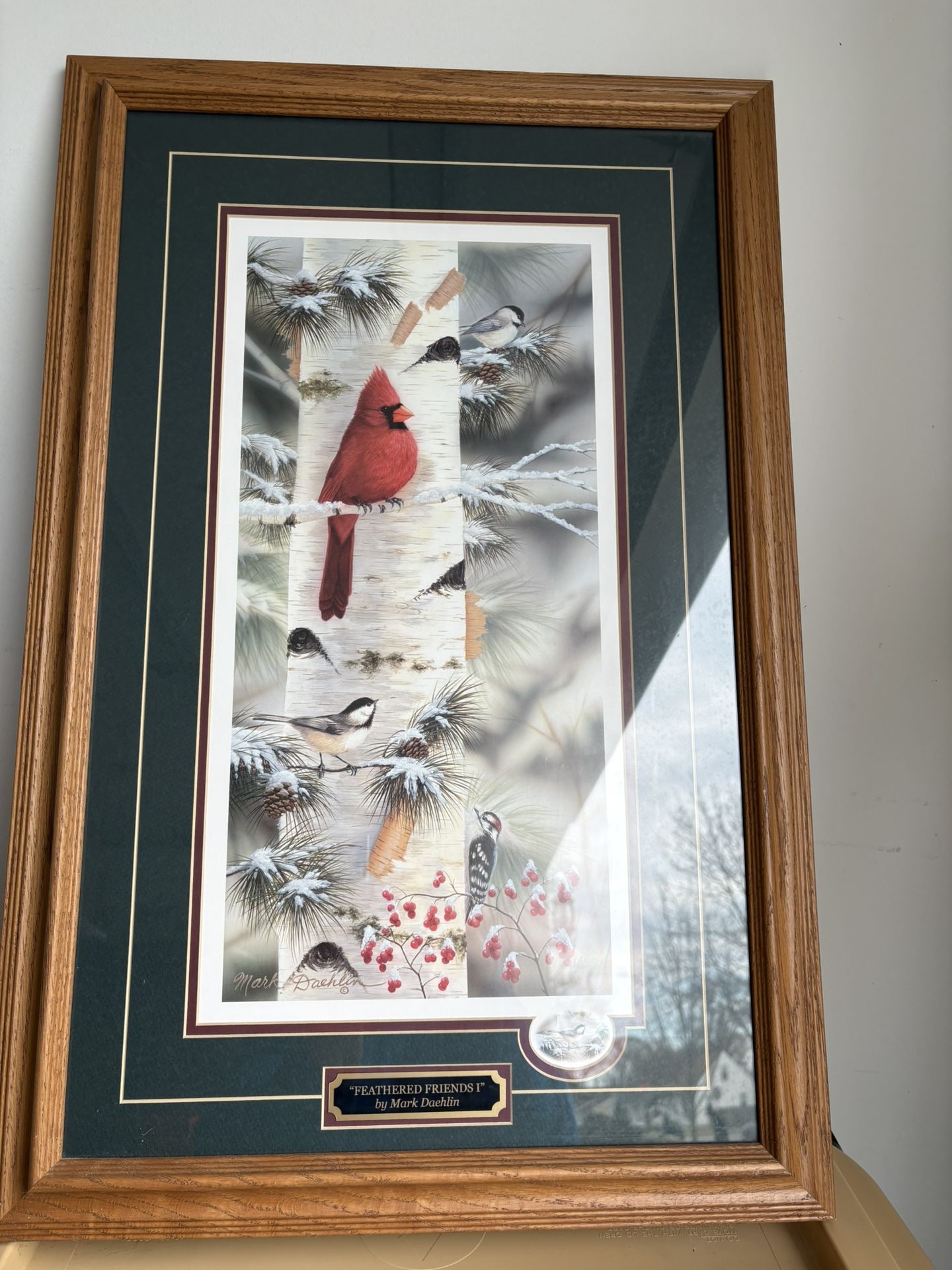 Winter Scene By Mark Davin Framed Print With Winter