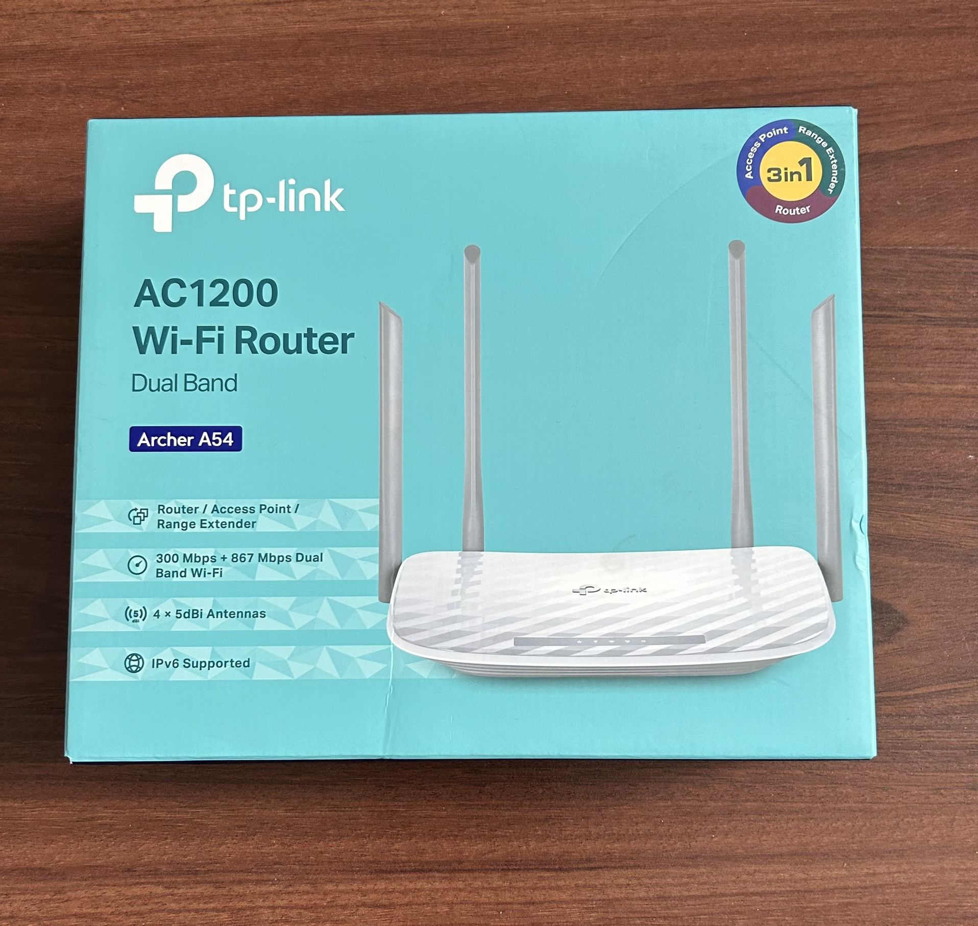 TP-Link AC1200 Gigabit WiFi  5GHz Dual Band Wireless Internet Router Long Range Coverage *Like New*