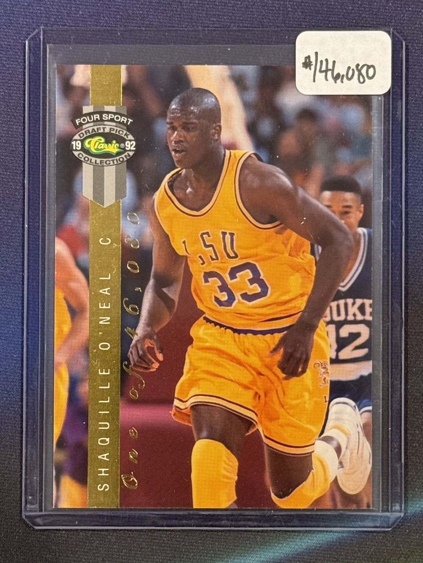 1992 Classic Four Sport Draft Pick Collection #LP8 Shaquille O'Neal RC #/46,080