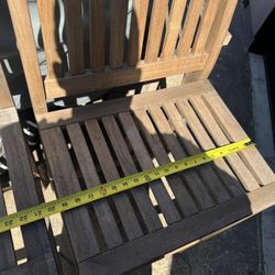 2 Teak Bar Stools 