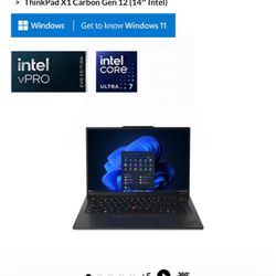 Lenovo Thinkpad X1 Carbon 16GB