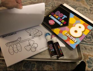 Non-Toxic Fun With Washable Dot Markers! Free Activity Book!