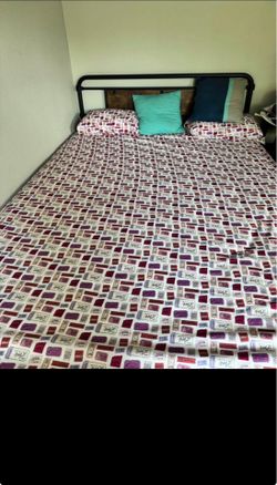 Xl size bed frame with mattress