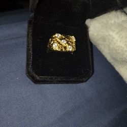 Gold Dipped Nugget Ring