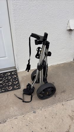 Golf pole cart