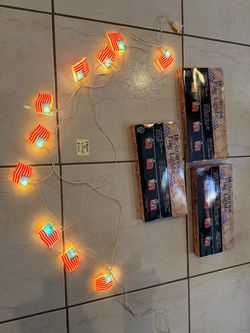 Three Sets of American 🇺🇸 Flag Lights all three for $9