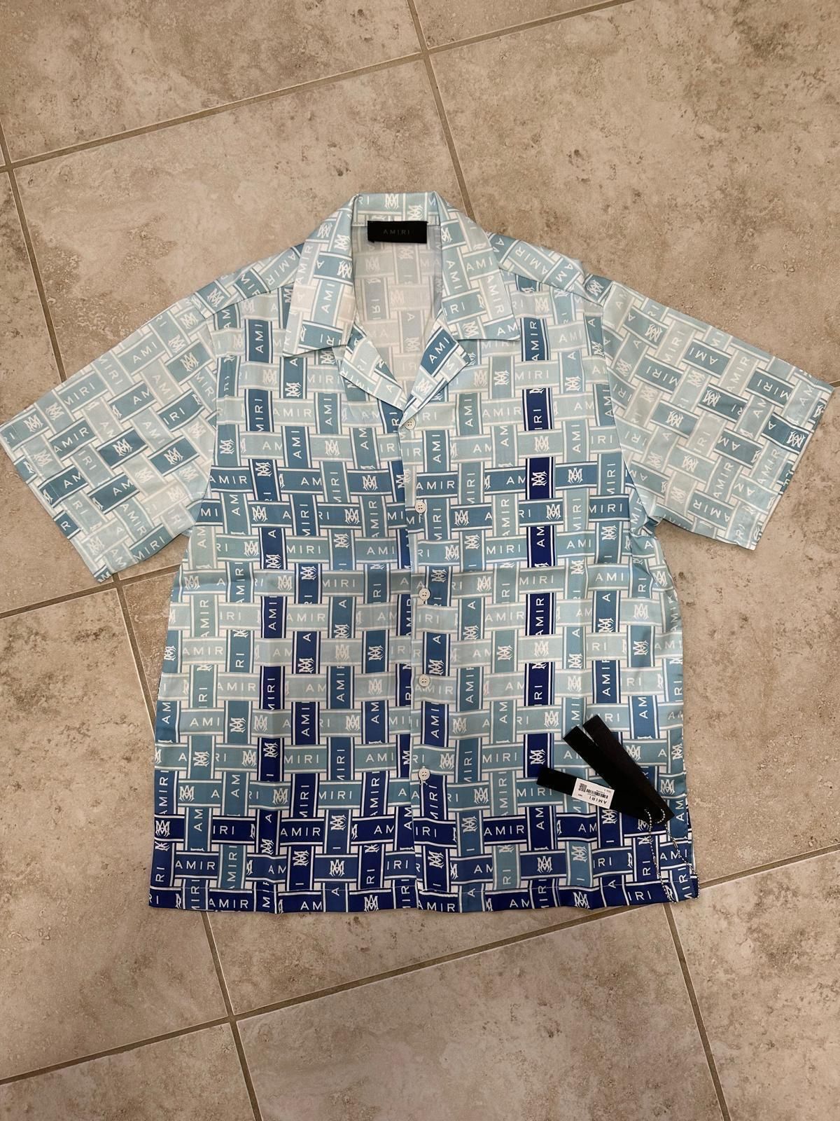 Amiri Button Sleeve Shirt Silk Fabric Any Colors