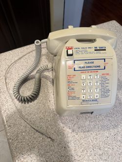 Vtg Telco Model 707 Desk Top Coin Pay Phone Bar / Motel (Untested)