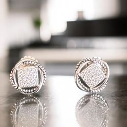 David Yurman Diamond Earrings 