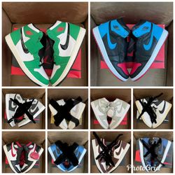 Jordan 1 Bundle - 4 Pairs - Size 10