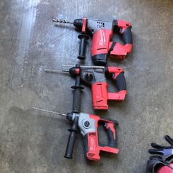 Milwaukee M18 Rotary Hammer Drill All 3 Of It