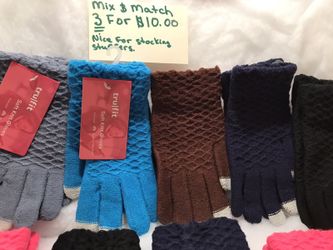 Pretty colors to choose from mix and match 3 gloves for $10