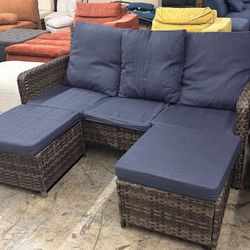 Patio Furniture Ottoman Loveseats