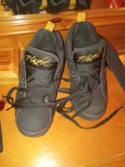 Nike Flight Black and Gold Sneakers