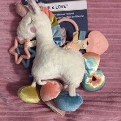 itzy ritzy BITZY BESPOKE Link & Love Unicorn Stroller Car Seat activity Plush