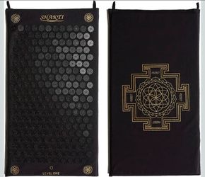 ShaktiMat Level 1 Acupressure Mat – Black Organic Cotton Relaxation Mat – New in Box