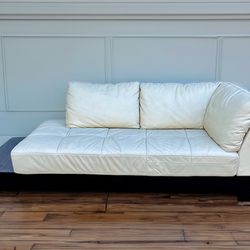Leather Chaise Sofa 
