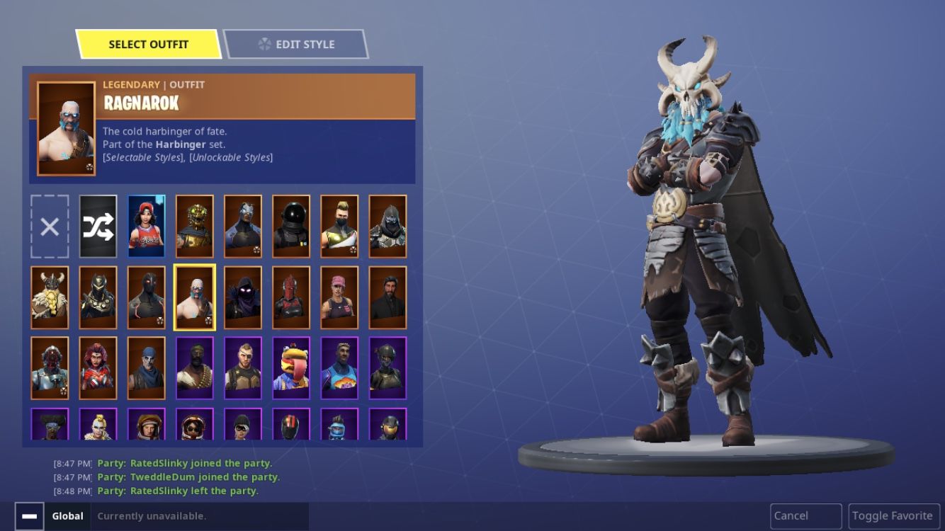 UPDATED VERSION OF FORTNITE ACCOUNT