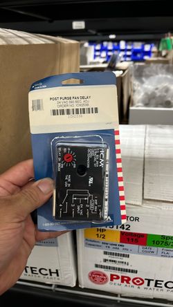 Post purge fan  delay for ac unit