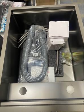 New 21x16 Inch Undermount Kitchen Sink Stainless Steel 16 Gauge Ledge Workstation