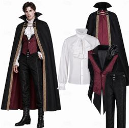Mid-evil Gothic Renaissance Vampire costume