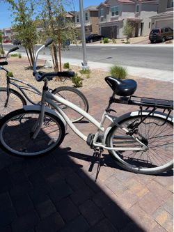 Bike white and chrome