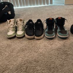 Nike Air Force 1, Nike Air Zoom Jordan 1 High, And Nike Dunk High Retro