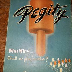 Parker Brothers. Ultra Rare Pegity Board Game Complete

