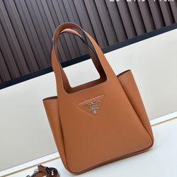 P Logo Shoulder Bags Brown Prad a